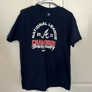 ❤️ 6 for 20 ❤️  Atlanta Braves National League 2021 World Series T-shirt